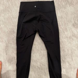 Black lululemon leggings size 10